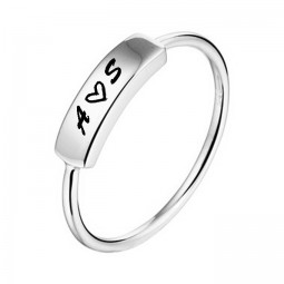 925 sterling silber ring gravur freunde ring Sterling Silber "Lieber" Ring