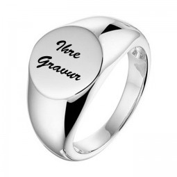 Damen Siegelring für Frauen aus 925 Silber rhodiniert