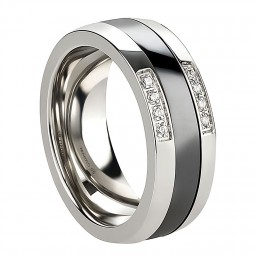 Ring Edelstahl Ceramic / Damenring