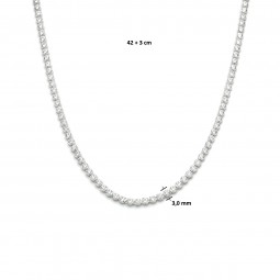 Tennis-Collier Zirkonia 925 Silber