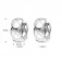 Damen Creolen 925 Silber klappcreolen 15 mm
