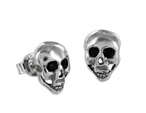 Ohrstecker Totenkopf - Silber 925/000