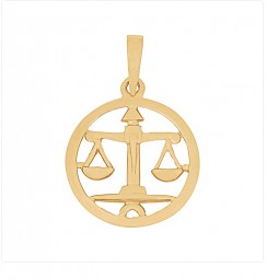 Sternzeichen Anhänger Waage 925 Silber vergoldet