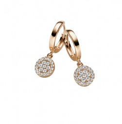 Damen Creolen 925 Silber mit Zirkonia