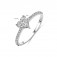 Herzring_Vorlobungsring_Damenring aus 925er Silber mit Zirkonia