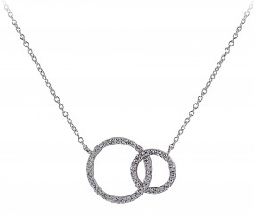 Kette Kreise Infinity Anhänger silbern 925