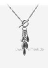 Collier-Erbsen Kette 925 Sterling Silber matt gebürstet Collier-Erbsen Kette 925 Sterling Silber matt gebürstet