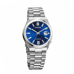 Citizen Automatic Herrenuhr blau Zifferblatt NJ0150-81L