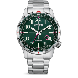 Citizen Herrenuhr Eco Drive Grüne Zifferblatt