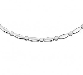 Collier bewegliche Glieder mattiert glänzend Sterling Silber 925 Halskette Kette Collier