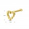 Herz 585 Gold Nasenpiercing