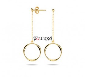 Lange 585 Gold Gelbgold Ohrringe Ohrstecker Goldohrringe