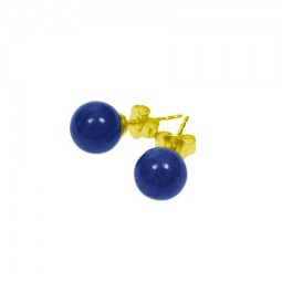 Ohrstecker Stecker Ohrschmuck Lapis Lazuli 585 Gold