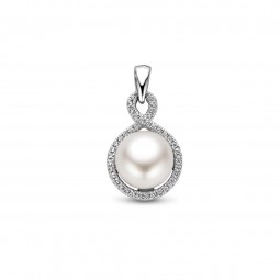 Damen Perlen Anhänger 925 Silber