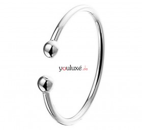 Offenen Ring aus Sterlingsilber, Kugelring