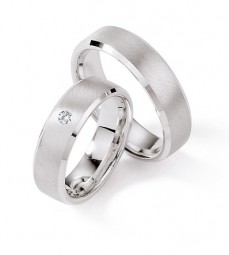 White Style Silver Brilliance Trauringe 5501170-060