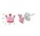 Mädchen Kids Kinder-Ohrstecker Ohrringe Kinderschmuck Krone Rot, Rosa Sterling Silber 925