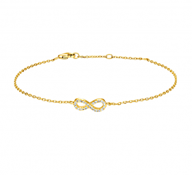 Infinity Unendlichkeit Symbol Damen Armband 925 Sterling Silber