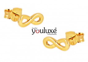 Ohrstecker Ohrringe Unendlichkeit - Infinity-gold-585