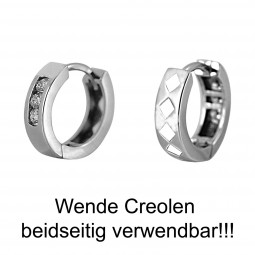Creolen, 585er Weißgold