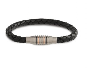 Boccia Titanium Schmuck, Armband, Titan, Leder 03003-0221