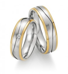 Partnerringe Edelstahl Gelbgold 585/-88-01810-060