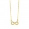 Infinity Unendlich Collier 925 Silber vergoldet