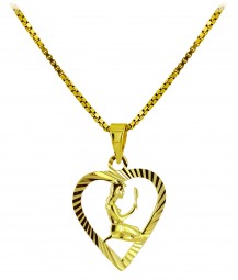 Sternzeichen Anhänger Jungfrau 14 Karat Gold 585