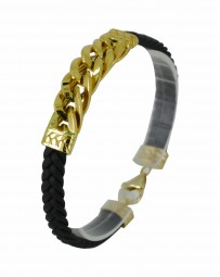 Echtschmuck-Armband aus Gelbgold für Herren