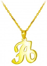 Anhänger Buchstabe A 585 Gold Gelbgold