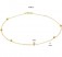 Fußkettchen Fußkette Fußschmuck Gold 585 14KT mit 6 Kugel