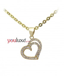 Gold Herz Damen Anhänger 585 Gold