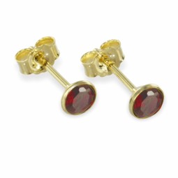 Ohrstecker GRANAT Gold 333 Stecker