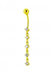 14 Karat Piercing Gold Bauchnabelpiercing