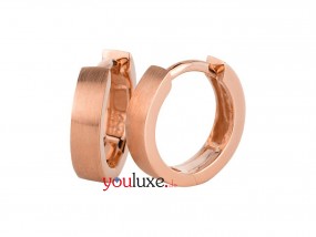 Rosegold Creolen Damen Creolen IP besichtät 316 L Edelstahl
