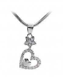 Herz Anhänger Damen Anhänger 585 Weißgold