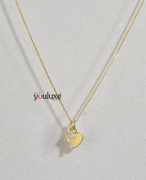 Glaube und Liebe Anhänger Gold 585