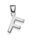 Anhänger Buchstabe F aus 585 Gold Weißgold