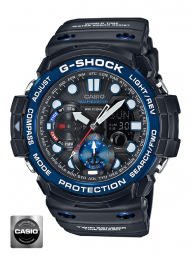 Casio Herren Uhr Analog Quarz mit Resinarmband GN-1000B-1AER