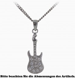 Gitarren Anhänger aus 925-Silber