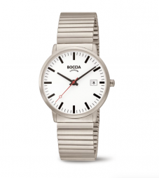 Boccia 3622-04 Herrenuhr Classic mit Reintitanzugband