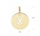ECHT GOLD Buchstaben Anhänger -X- 585 Gold Kettenanhänger