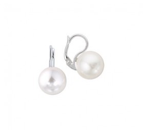 Damen Ohrringe Brisuren Perle 925er Silber