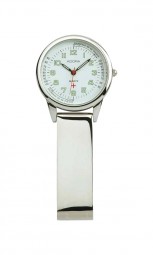 Schwesternuhr aus Edelstahl.