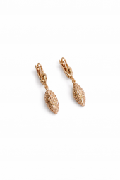 Ohrringe Ohrhänger Tropfen Brisur Echt 585 Rosegold 14 kt