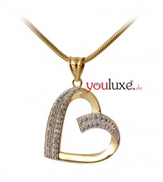 Gold Herz Damen Anhänger 585 Gold