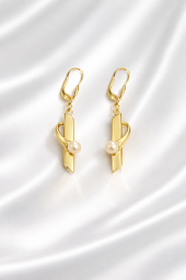 Perlen brisuren ohrhänger 585 gold