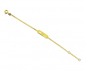 Baby Gravurarmband, ID Armband, Kinderarmband 585 Gold