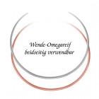 Wende - Omega Collier 925 Silber und Rosegold in Silber Wende - Omega Collier 925 Silber und Rosegold in Silber
