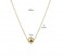 Collier Kette mit Anhänger Kugel 585 Gold Gelbgold